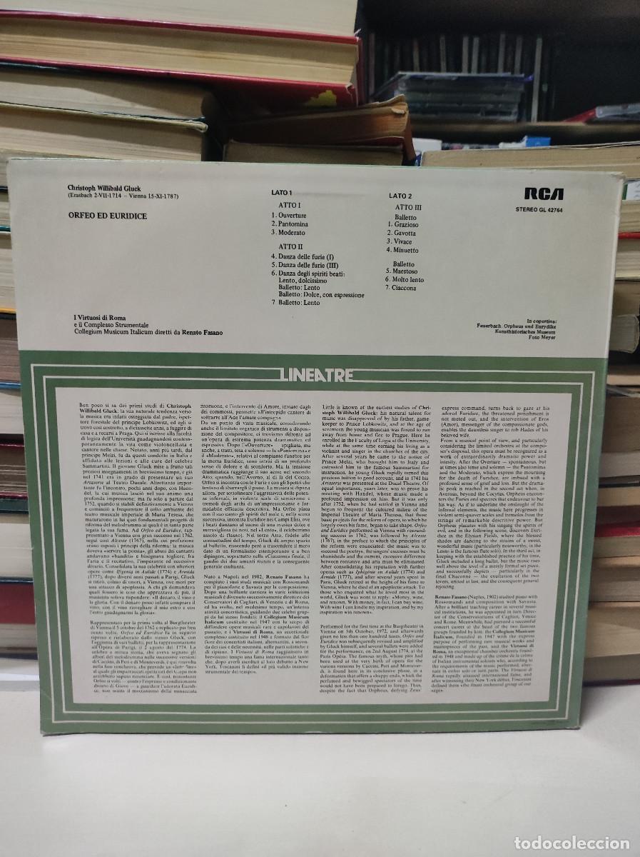 Discos de vinilo: GLUCK ORFEO ED EURIDICE - Foto 2