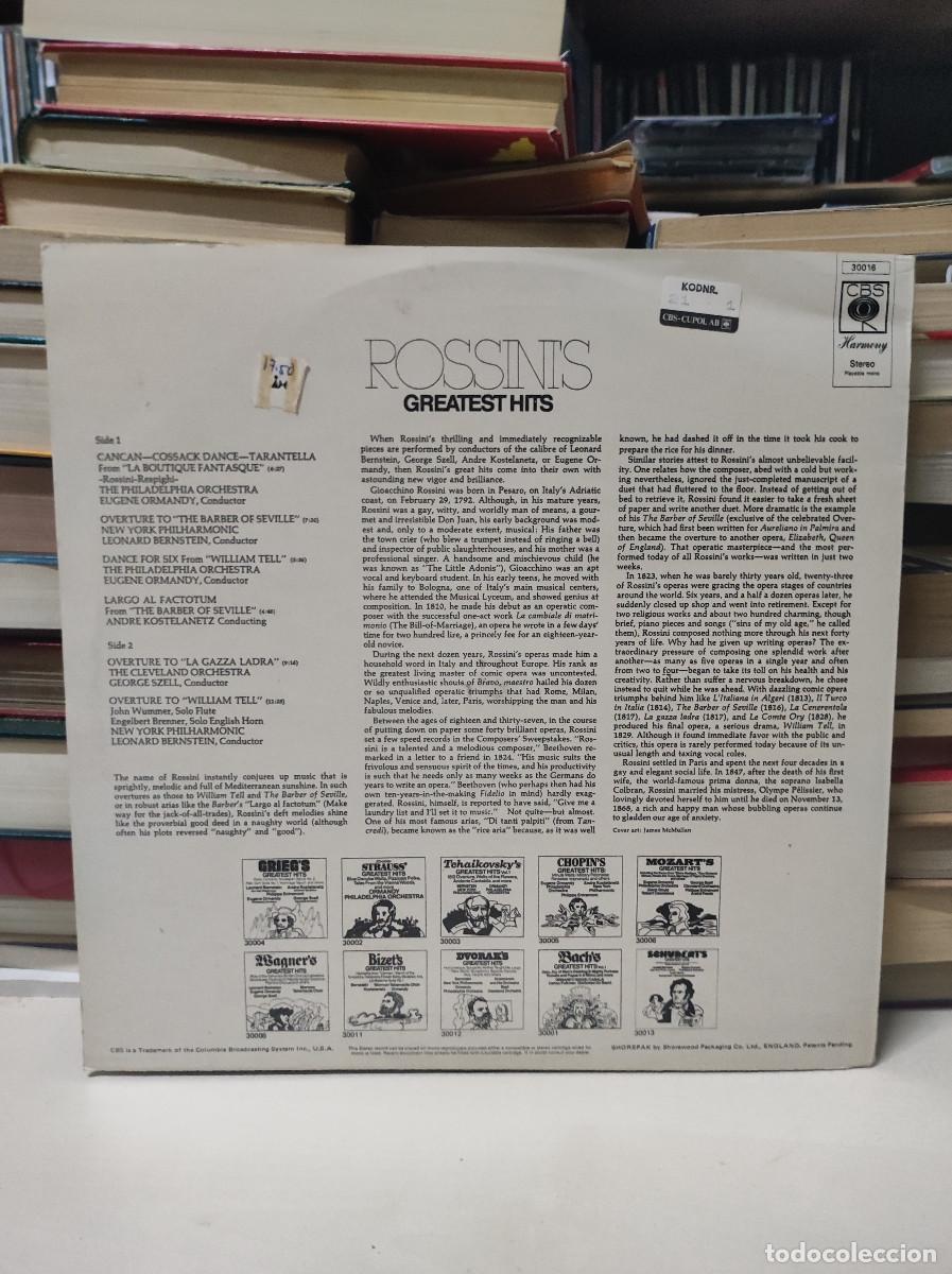 Discos de vinilo: Rossini &ndash; Rossinis Greatest Hits - Foto 2