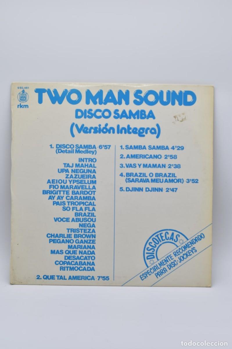 Discos de vinilo: Two Man Sound &ndash; Disco Samba ( Versi&oacute;n integra ) // Hispavox &ndash; S 60.461 // 1980 - Foto 1
