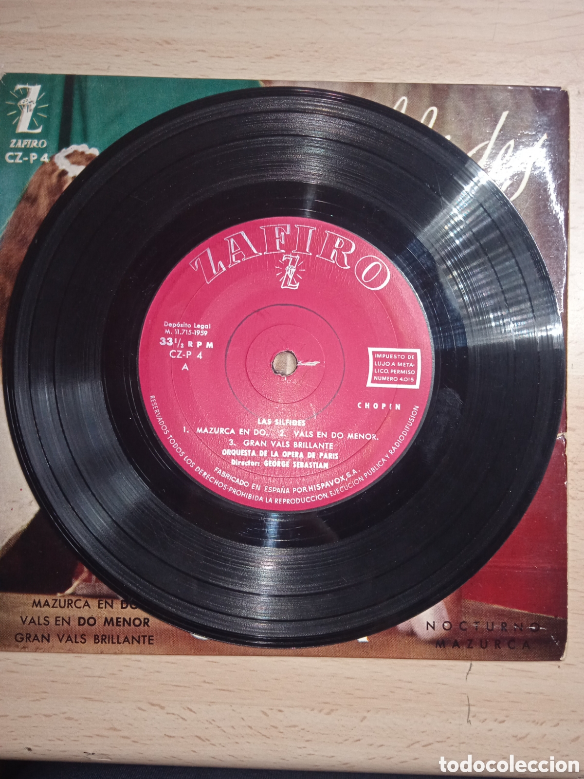 Discos de vinilo: EP 7&rdquo;Las s&iacute;lfides.chopin1959 - Foto 3