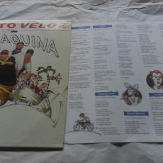 Discos de vinilo: ZAPATO VELOZ - A TODA MÁQUINA - LP - HORUS 1994 SPAIN CON LETRAS-. Lote 366112986