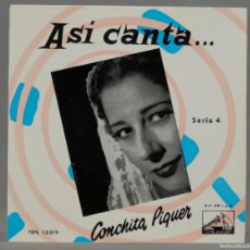Discos de vinilo: EP. CONCHITA PIQUER – ASÍ CANTA... SERIE 4. Lote 366137046
