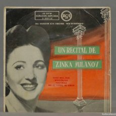 Discos de vinilo: EP. UN RECITAL DE ZINKA MILANOV. Lote 366139846