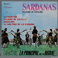 Discos de vinilo: EP. LA PRINCIPAL DE LA BISBAL. SARDANAS. LLEVANTINA. Lote 366142481