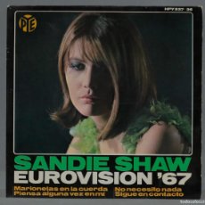 Discos de vinilo: EP. SANDIE SHAW – EUROVISION '67. Lote 366143426