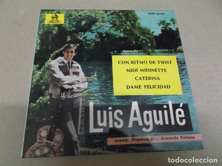 Discos de vinilo: LUIS AGUILE (EP) CON RITMO DE TWIST A&Ntilde;O &ndash; 1963 - Foto 1