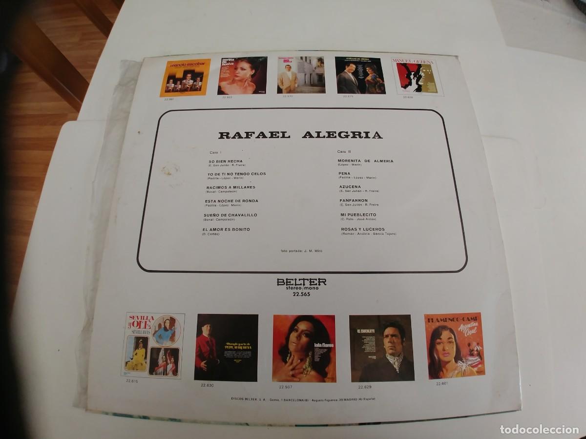 Discos de vinilo: RAFAEL ALEGRIA-LP 1971 - Foto 2