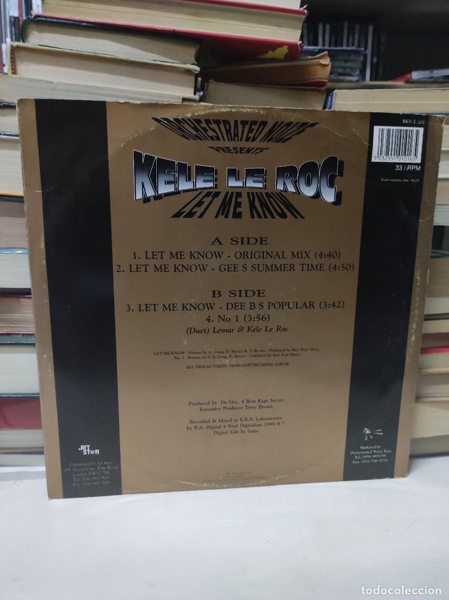 Discos de vinilo: Kele Le Roc &ndash; Let Me Know - Foto 2