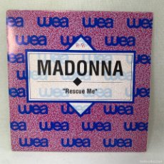 Discos de vinilo: SINGLE MADONNA - RESCUE ME - ESPAÑA - AÑO 1991 - PROMO. Lote 366185131