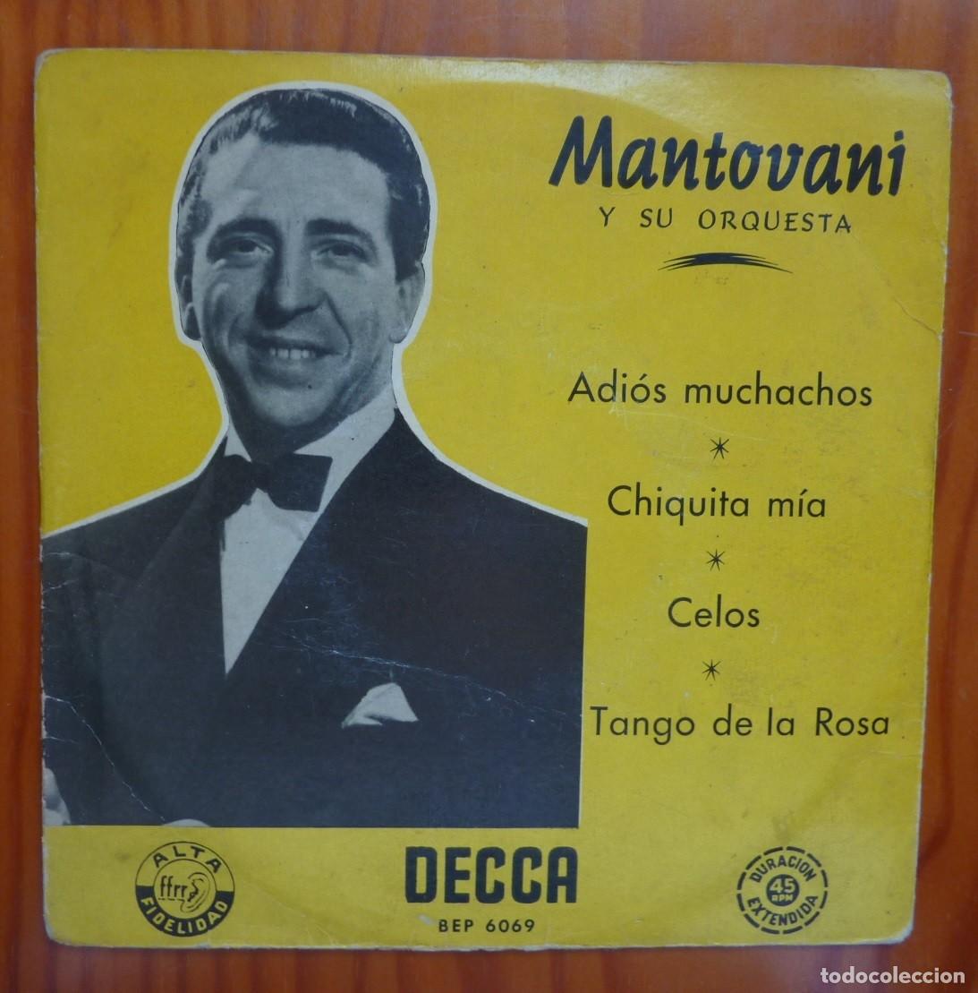 Discos de vinilo: MANTOVANI /ADIOS MUCHACHO+3 / EP - Foto 1