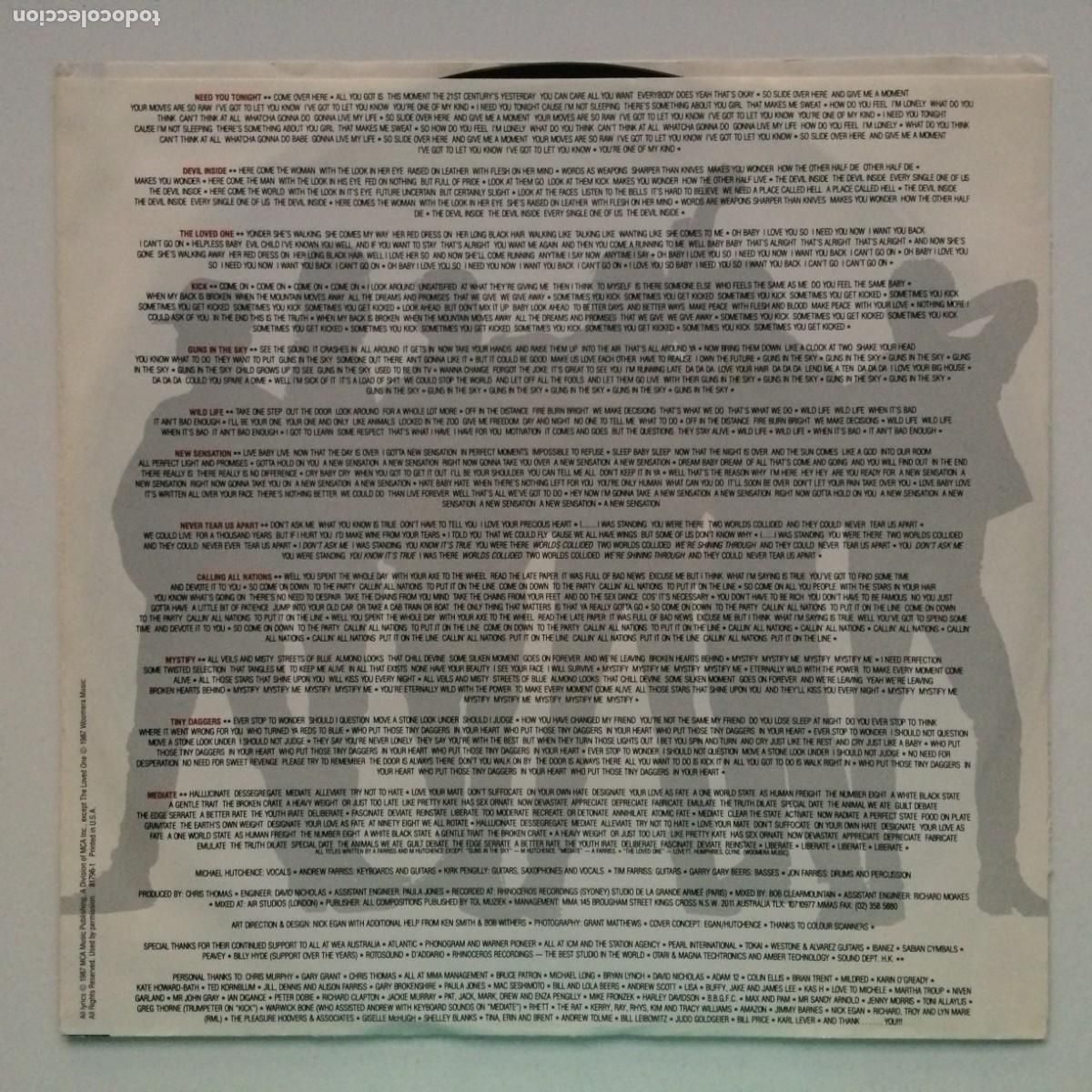 Discos de vinilo: INXS &lrm;&ndash; Kick , USA 1987 Atlantic* - Foto 5