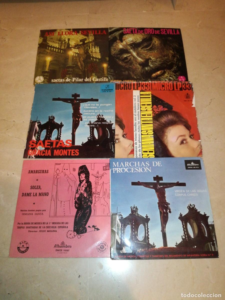 Discos de vinilo: LOTE DE 6 EPS DE SEMANA SANTA - Foto 1