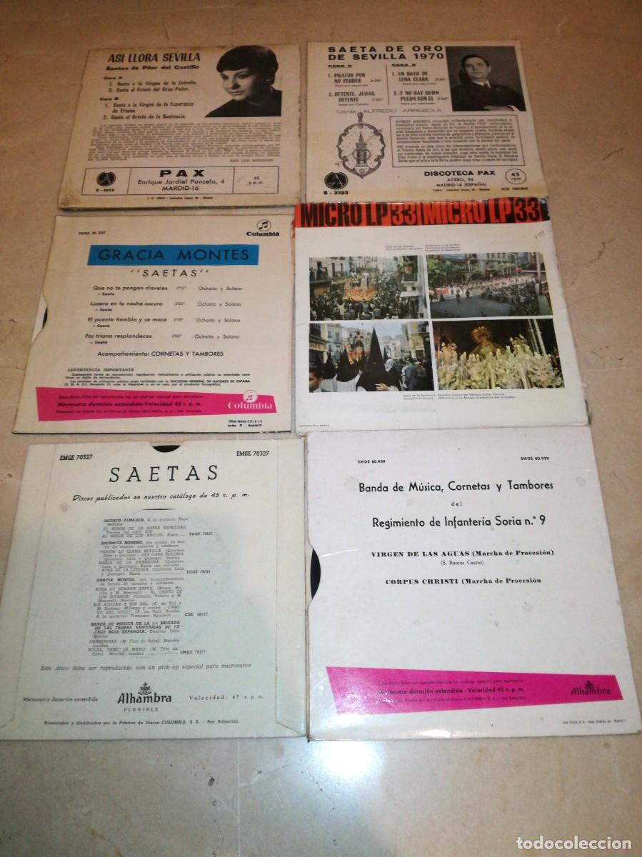 Discos de vinilo: LOTE DE 6 EPS DE SEMANA SANTA - Foto 2