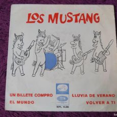 Discos de vinilo: LOS MUSTANG – UN BILLETE COMPRÓ ,VINYL 7” EP 1965 SPAIN 7EPL 14.206. Lote 366226656