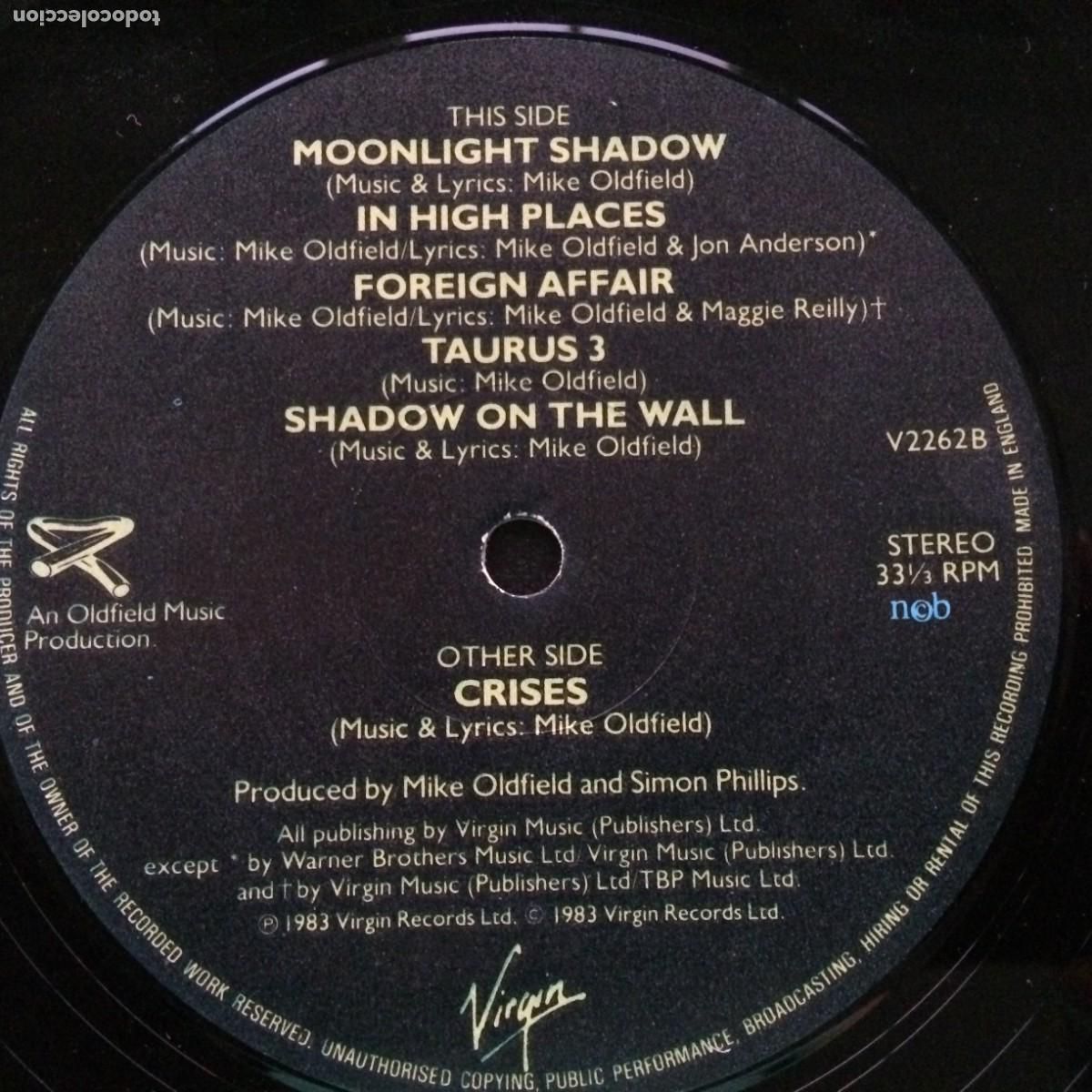 Discos de vinilo: Mike Oldfield &lrm;&ndash; Crises , Scandinavia 1983 Virgin - Foto 4