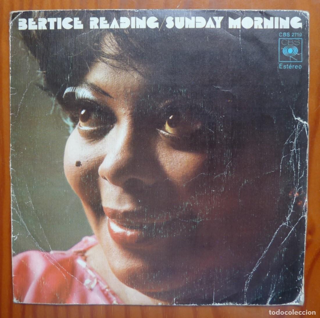 Discos de vinilo: BERTICE READING / SUNDAY MORNING / 1974/ SINGLE - Foto 1