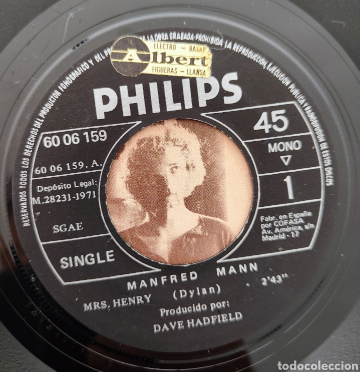 Discos de vinilo: MANFRED MANN - MRS. HENRY - ORADOR - Foto 2