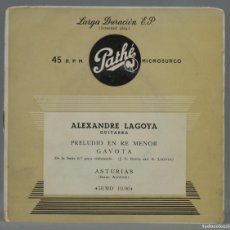 Discos de vinilo: EP. ALEXANDRE LAGOYA. BACH. ALBENIZ. Lote 366244076