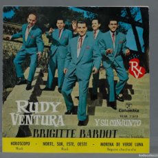 Discos de vinilo: EP. RUDY VENTURA Y SU CONJUNTO – BRIGITTE BARDOT. Lote 366244951