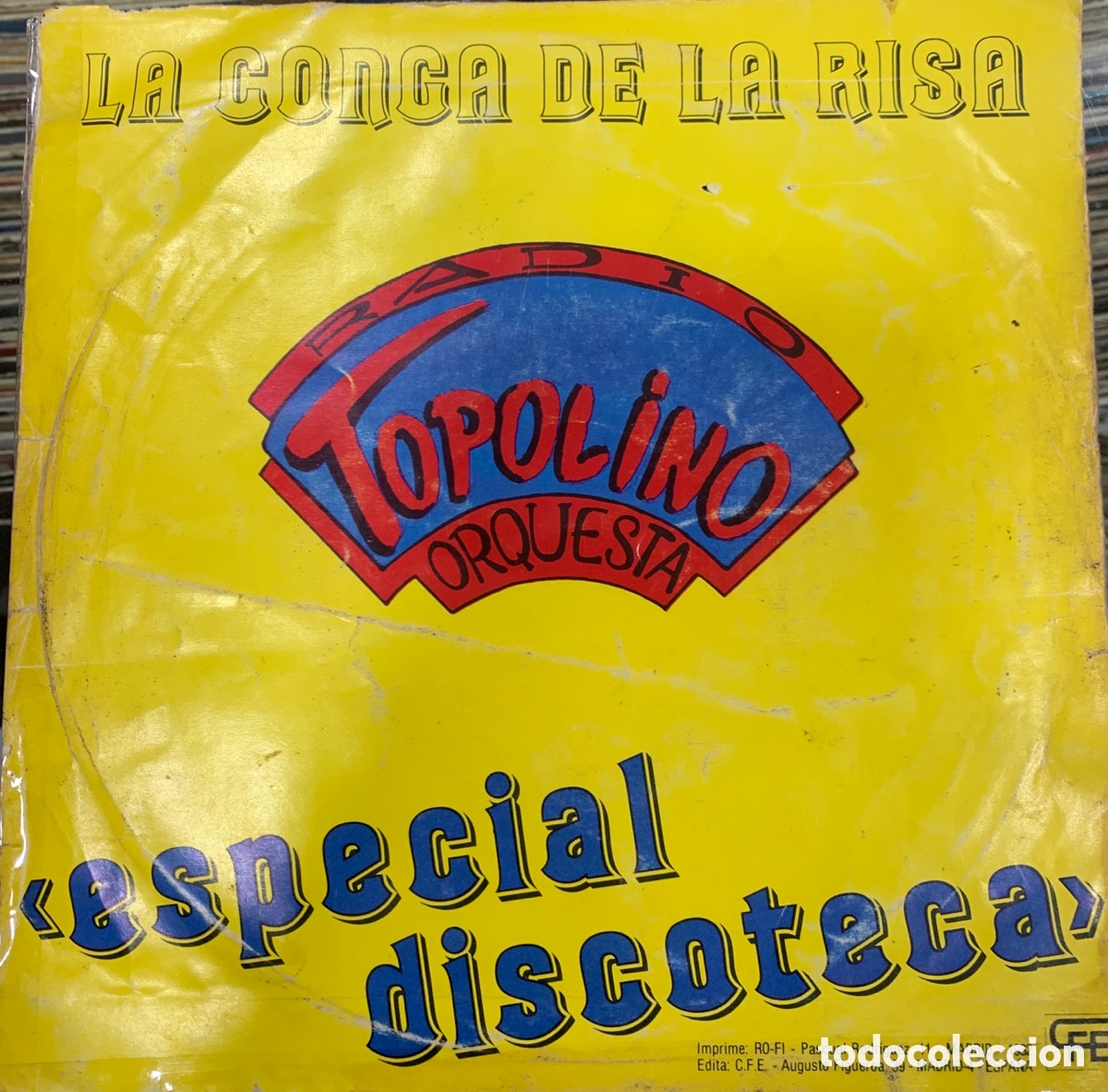 Discos de vinilo: Topolino Orquesta La Conga de la risa - Foto 1
