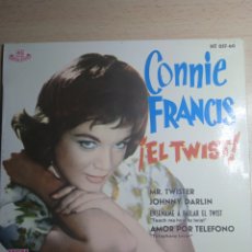 Discos de vinilo: EP 7” CONNIE FRANCIS 1962.EL TWIST.. Lote 366262901