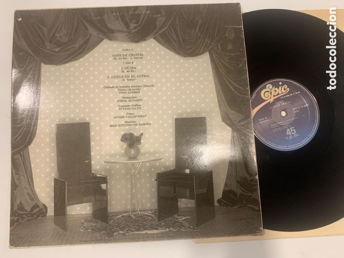 Discos de vinilo: maxi 12 comic ojos de cristal de 1984 - Foto 2