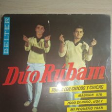 Discos de vinilo: EP 7” DÚO RUBAM 1963.TODOS LOS CHICOS Y LAS CHICAS.. Lote 366316571
