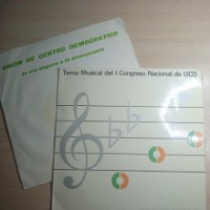 Discos de vinilo: SINGLE 7” X2 UCD, PROPAGANDA ELECTORAL. 1977/78.. Lote 366320161
