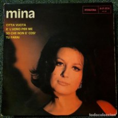 Discos de vinilo: MINA MAZZINI - EP FRANCÉS 1964 - CITTA'VUOTA (INTERNATIONAL EP-203. Lote 366325656