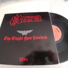 Discos de vinilo: SAXON-LP THE EAGLE HAS LANDED. Lote 366331006