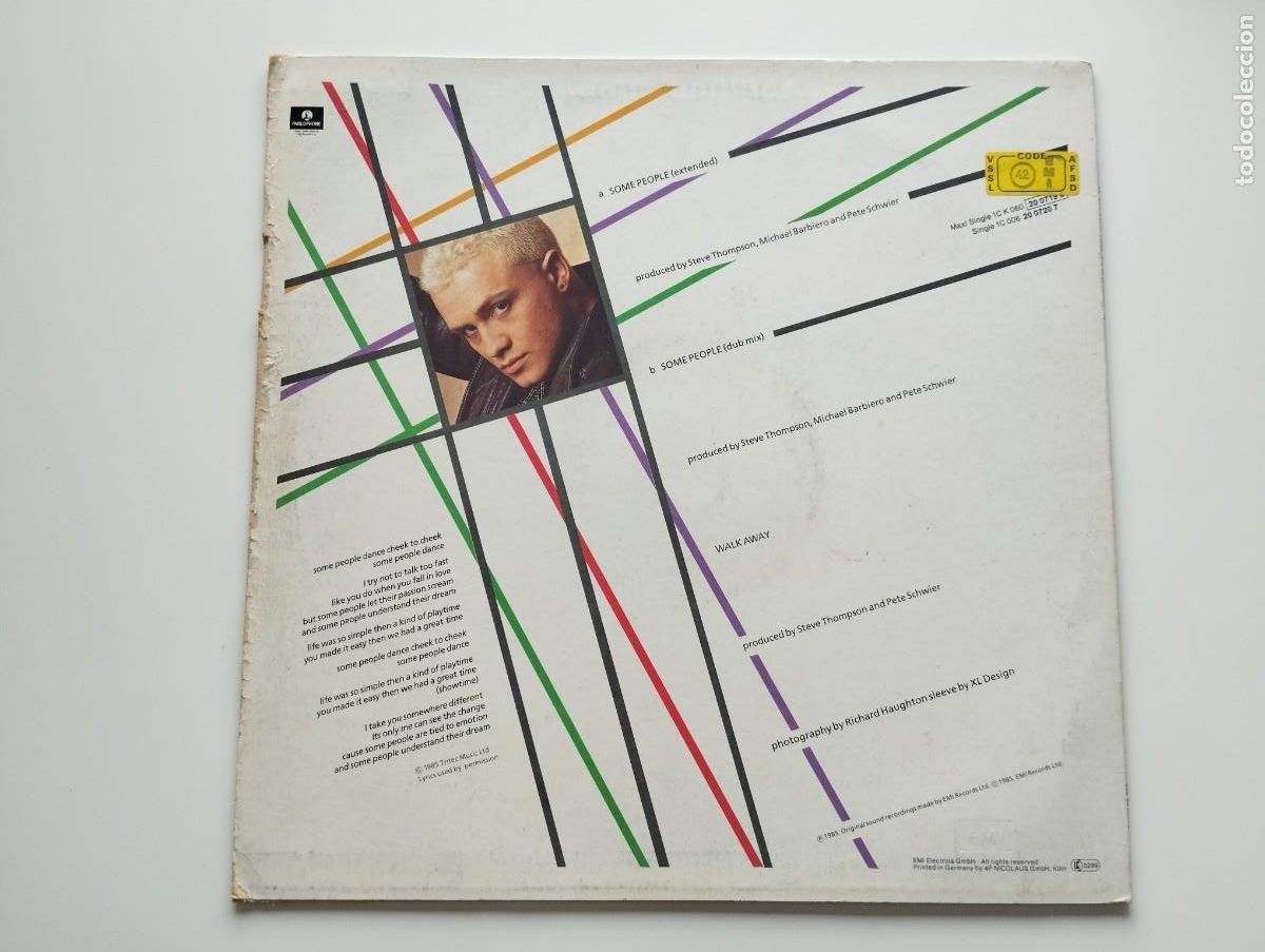Discos de vinilo: Belouis Some &ndash; Some People. Synth-pop. PEDIDO M&Iacute;NIMO 5 &euro; - Foto 2