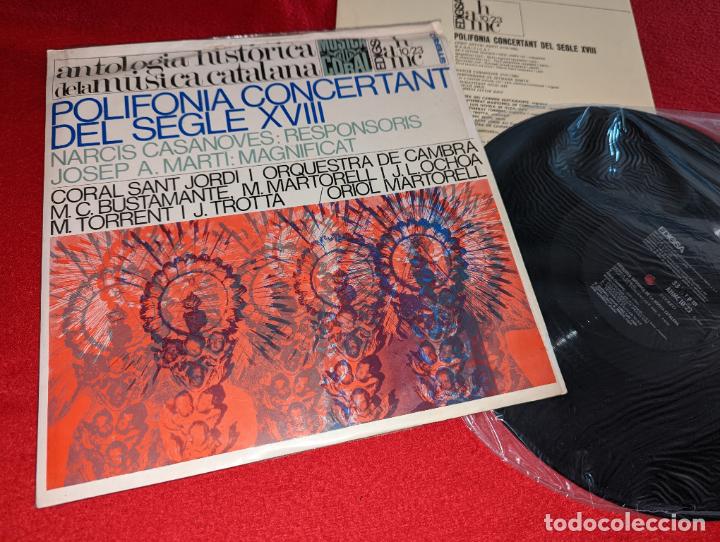 Vinyl-Schallplatten: POLIFONIA CONCERTANT S.XVIII Coral Sant Jordi+Cambra CASANOVES/MARTI LP 1967 Edigsa CATALA