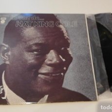Discos de vinilo: ANTIGUO VINILO / OLD VINYL: LA VOZ DE NAT KING COLE, DOBLE LP 1977. Lote 366414266
