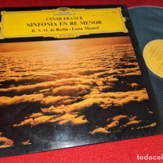 Discos de vinilo: BERLIN LORIN MAAZEL CESAR FRANK SINFONIA EN RE MENOR LP 1972 DEUTSCHE ESPAÑA SPAIN. Lote 366415806