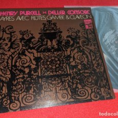 Discos de vinilo: HENRY PURCELL & DELLER CONSORT AYRES AVEC FLUTES GAMBE & CLAVECIN LP 1979 EDIGSA SPAIN GATEFOLD. Lote 366418536