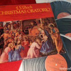 Discos de vinilo: COLLEGIUM AUREUM DIR;SCHMIDT-GADEN BACH CHRISTMAS ORATORIO 3LP 1981 BOX CAJA USA EDICION AMERICANA. Lote 366419461