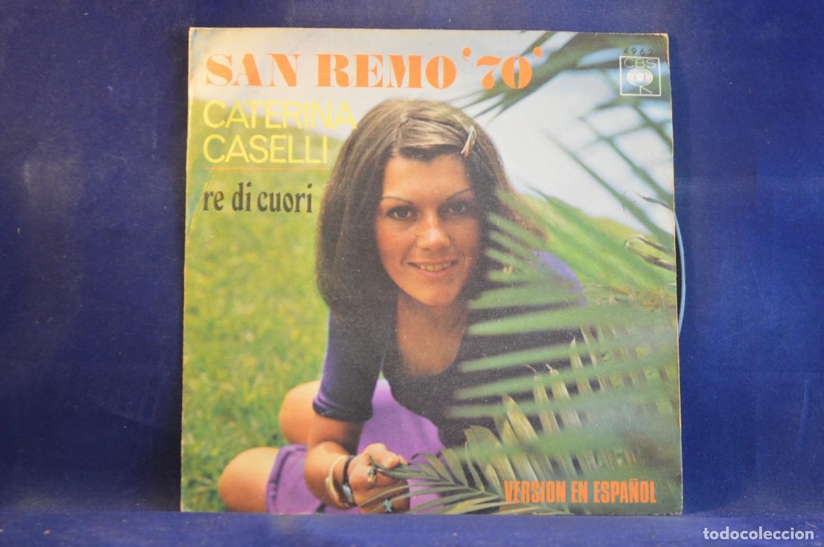 Discos de vinilo: SAN REMO &acute;70&acute; CATERINA CASELLI - SINGLE - Foto 1