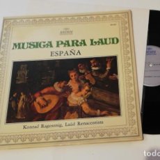 Discos de vinilo: ANTIGUO VINILO / OLD VINYL: MÚSICA PARA LAÚD ESPAÑA. KONRAD RAGOSSNIG LAÚD RENACENTISTA (IMPECABLE). Lote 366431261