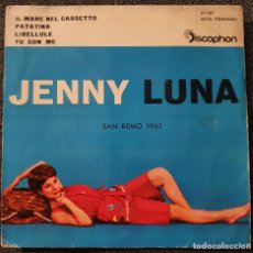 Discos de vinilo: JENNY LUNA - EP SPAIN 1961 - DISCOPHON - QUARTETTO ARMONIA - MILVA - MINA- SANREMO. Lote 366452046
