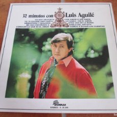 Discos de vinilo: LUIS AGUILÉ - 32 MINUTOS CON LUIS AGUILÉ. LP, ED ESPAÑOLA 12” 1970. FIRMADO Y DEDICADO. IMPECABLE. Lote 366581501