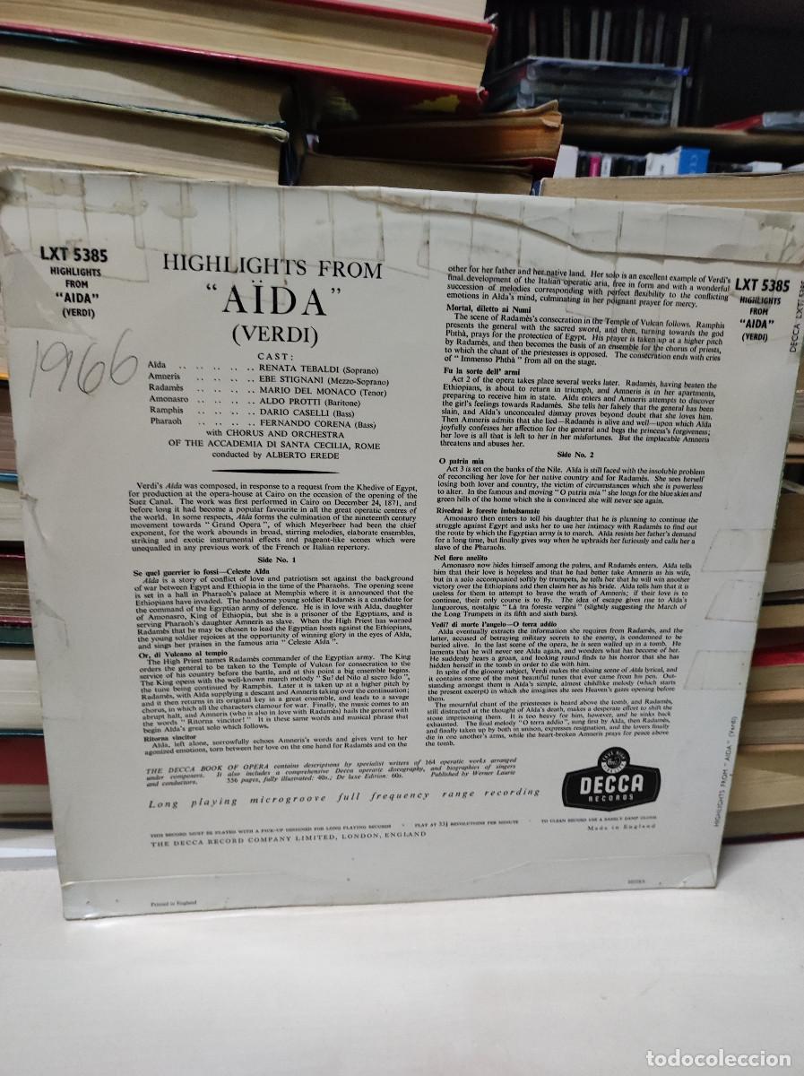 Discos de vinilo: Renata Tebaldi &ndash; La Tebaldi - Foto 2