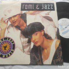 Discos de vinilo: ROMI & JAZZ - ONE LOVE ONE WORLD - MAXI-. Lote 366596871