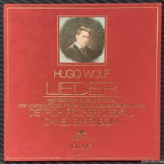 Discos de vinilo: WOLF - DIETRICH FISCHER-DIESKAU, DANIEL BARENBOIM - LIEDER VOLUME 1 (3XLP + BOX) ED. JAPÓN. Lote 366597011