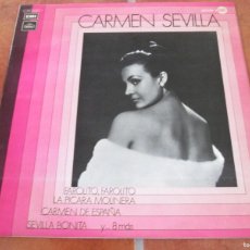 Discos de vinilo: CARMEN SEVILLA - CARMEN SEVILLA (EL FAROLITO, ETC) LP RECOPILATORIO 12” DE 1972. COMO NUEVO. Lote 366609461