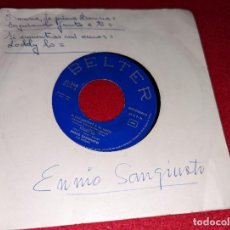 Discos de vinilo: ENNIO SANGIUSTO SI ENCUENTRAS A MI AMOR/LODDY LO/DONNA LA PRIMA DONNA +1 EP 7'' 1964 BELTER SPAIN ES. Lote 366616846