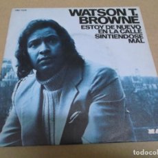 Discos de vinilo: WATSON T. BROWN (SN) I’M ON THE ROAD AGAIN AÑO – 1971 - PROMOCIONAL. Lote 366637981