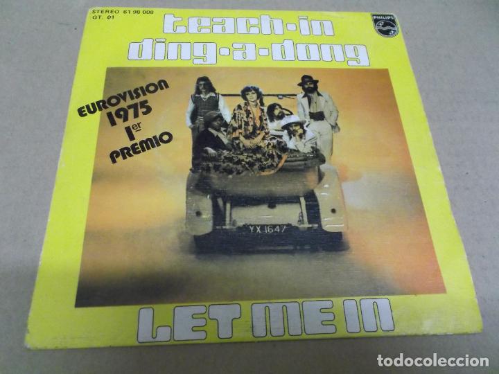 Discos de vinilo: TEACH-IN (SN) DING-A-DONG A&Ntilde;O &ndash; 1975 - Foto 1
