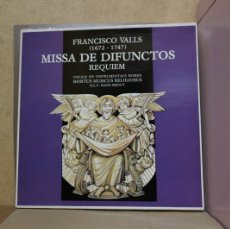 Discos de vinilo: FRANCISCO VALLS - MISSA DE DIFUNCTOS - EUROSOUND ES 46 708 - 1984 - EDICIÓN HOLANDESA. Lote 366641886