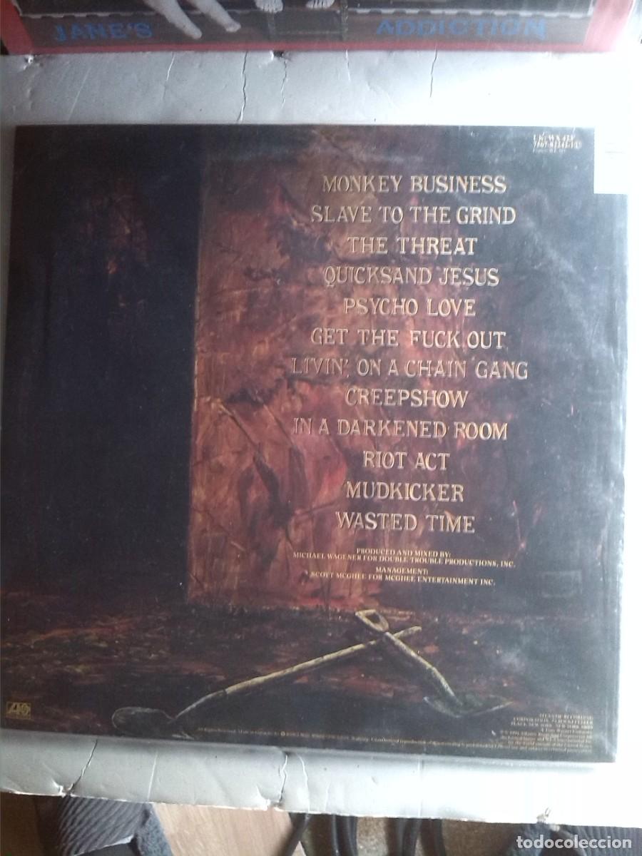 Discos de vinilo: skid row slave to the grind 1991 insert lp - Foto 2
