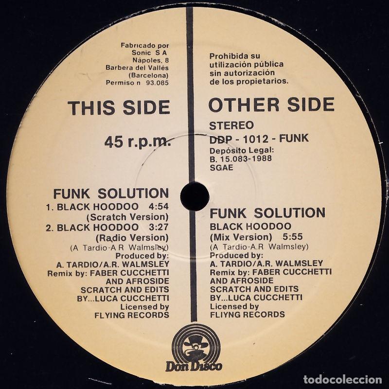 Discos de vinilo: Black Hoodoo (12&rdquo; Maxi) - Funk Solution - Foto 1